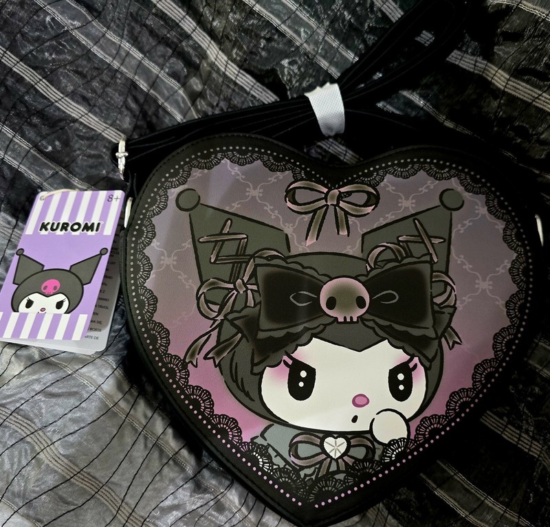 Loungefly Sanrio Kuromi Lolita Ombre Heart Crossbody Bag Pink Purple NWT