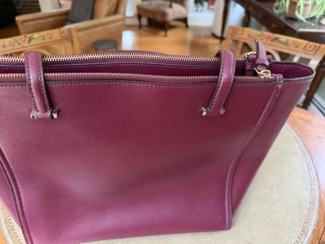 Kate Spade NY Newbury Lane Briar Saffiano Leather XL Cherrywood Tote gallery