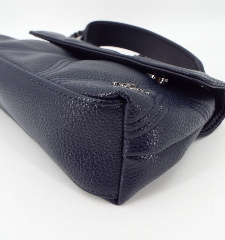 Lug Cadence Mini Classic Blue Top Handle Crossbody Bag Chain Strap Vegan Leather gallery