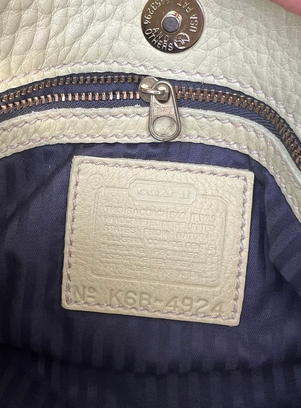 Coach Vintage Sonoma Pocket Zip Natural Grain Pebbled Leather Lime Green 4924 gallery