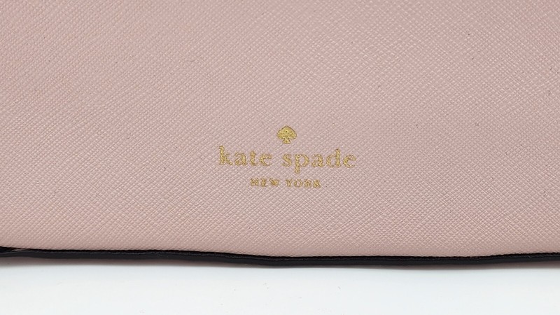 KATE SPADE Laurel Way Jeweled Crossbody Flap Bag Pink Saffiano Leather Crystals gallery