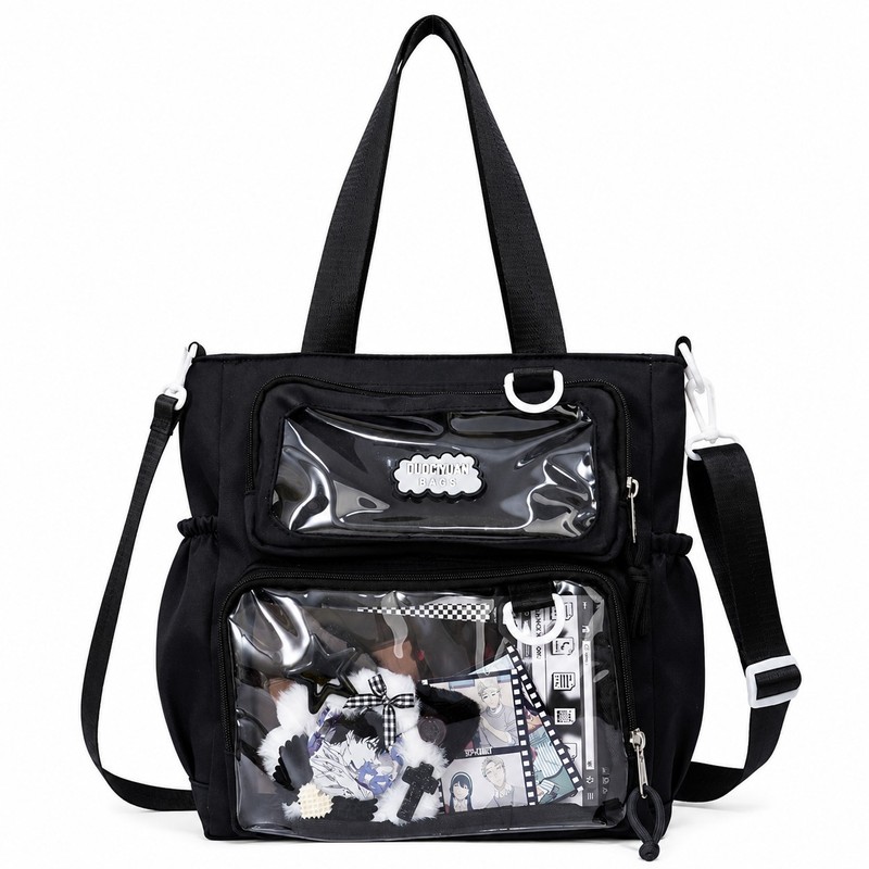 Trendy Anime Ita Bag Large Capacity Transparent Crossbody Shoulder Bag