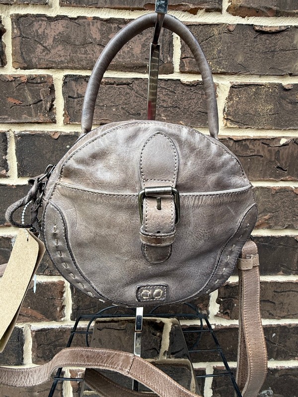 NWT $219 Bed Stu Arenfield Leather Crossbody Icicle DD grey