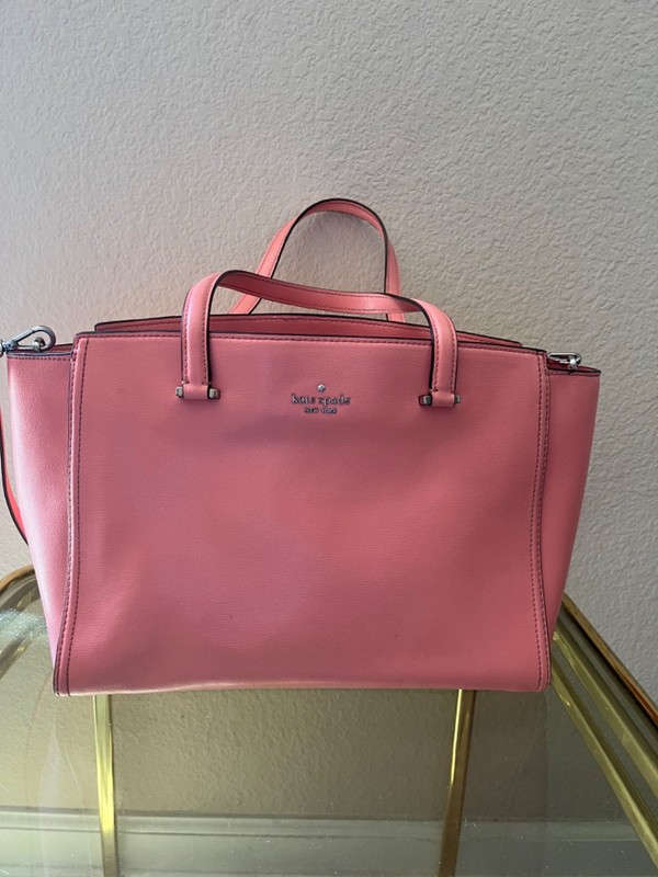 Kate Spade Tote Purse Lg Pink/Peach Color Summer