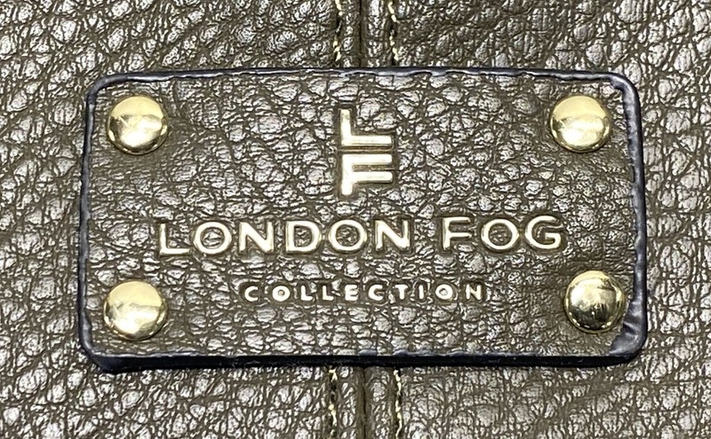 London Fog Women's Olive Green Faux Leather Tote gallery