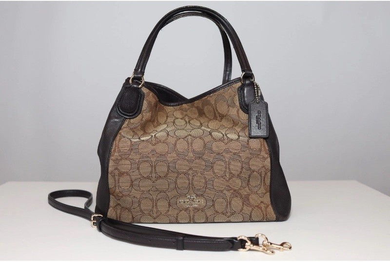 Coach Lillie Carryall Women’s Leather Mini Handbag – Brown/Black
