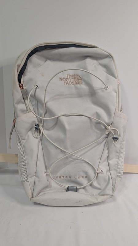The North Face Women’s Jester Luxe Everyday Laptop Backpack, Gardenia White/Burn