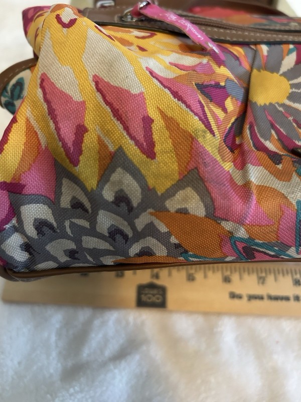 Lilly Bloom Colorful Print Handbag Multiple Pockets - 13” X 8” See Pictures gallery