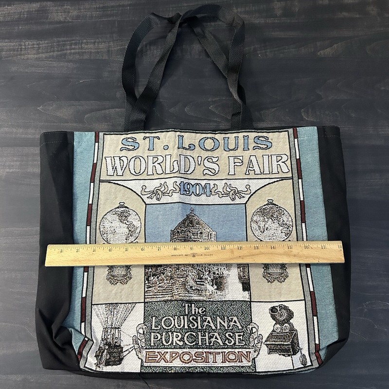 St. Louis World's Fair Tapestry Canvas Tote Bag New Mill Street Design gallery