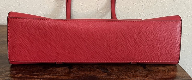 Kate Spade Kenzie Limited Edition Small Tote Bag KI926 Cherry Red Purse gallery