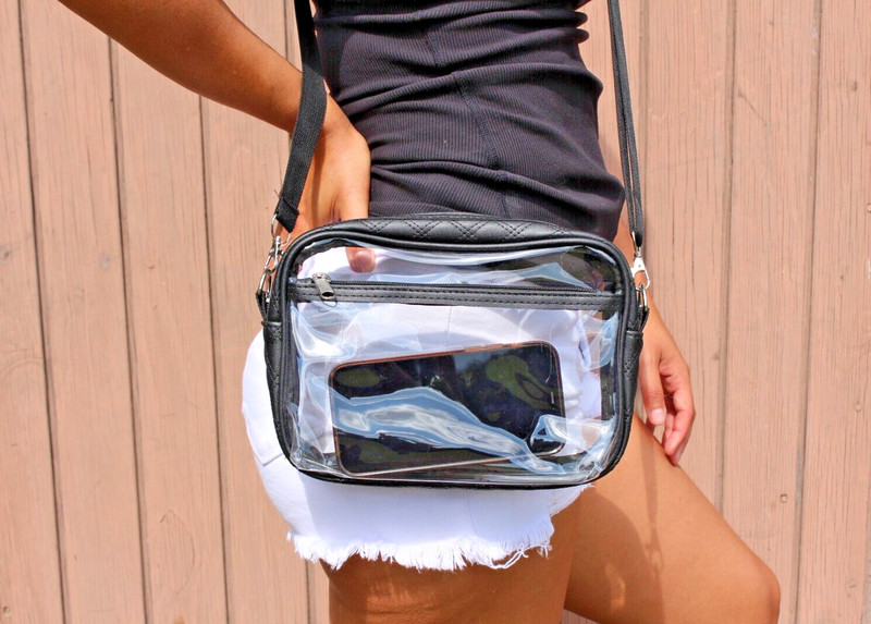 Clear Stadium Approved Purse Concert Transparent Small Handbag Crossbody Stylish