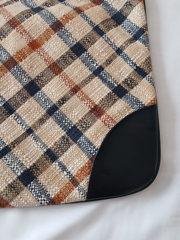 DAKS LONDON Leather Plaid Tote/ Laptop / Tablet Bag- Unused gallery
