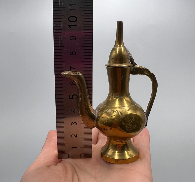 Handmade Indian Teapot Antique Brass Kitchen Tools golden masterpiece gallery