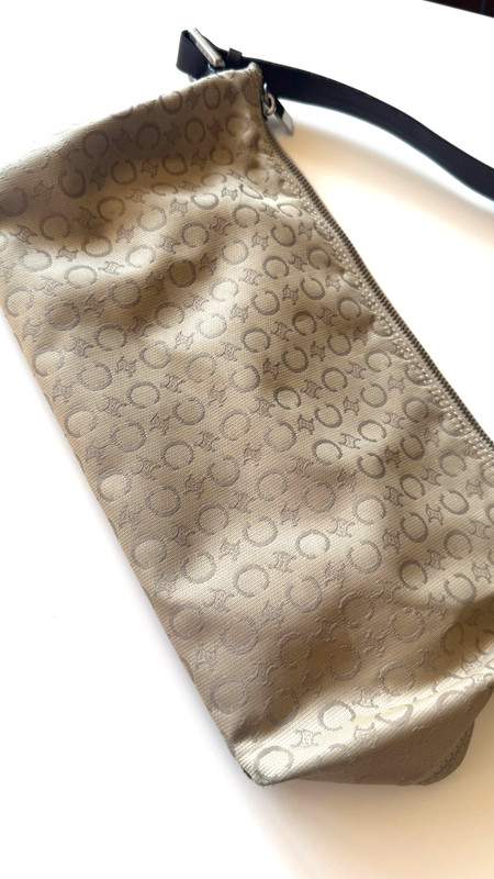 Celine Macadam Triomphe Monogram Baguette Shoulder Bag Vintage