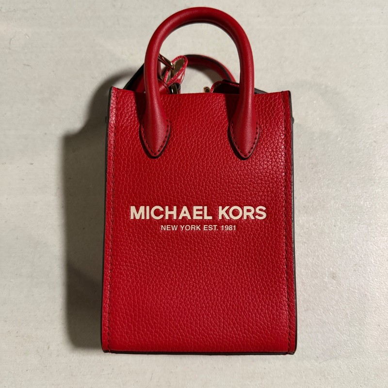 MICHAEL KORS 35R4G7ZC1I MIRELLA XS PHONE CROSSBODY RED
