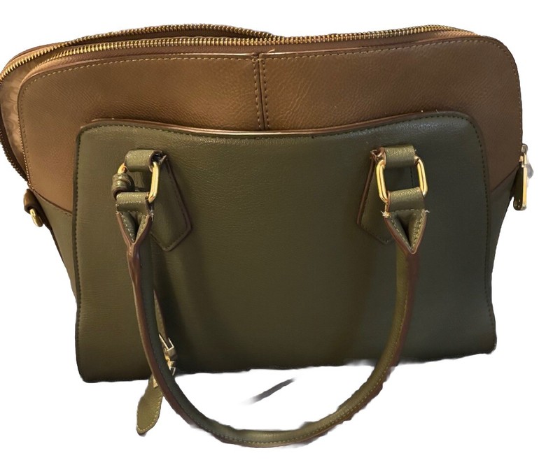 Charming Charlie Grey & Tan Pocketbook