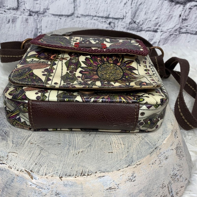 SAKROOTS ARTIST CIRCLE Hipster Flap CROSSBODY Messenger Bag Coated Canvas gallery