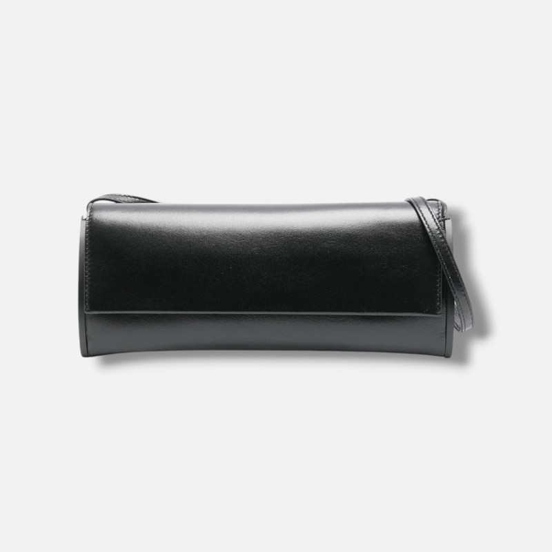 Benedetta Bruzziches Women’s Black Leather Silk Magnetic Kate Shoulder Bag
