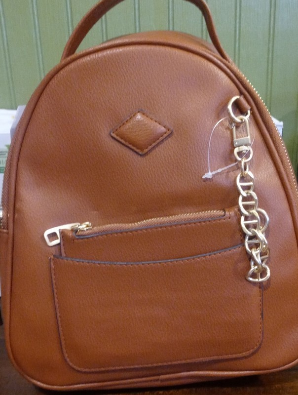 Time and Tru Mini Backpack with Detachable Coin Purse - Brown gallery