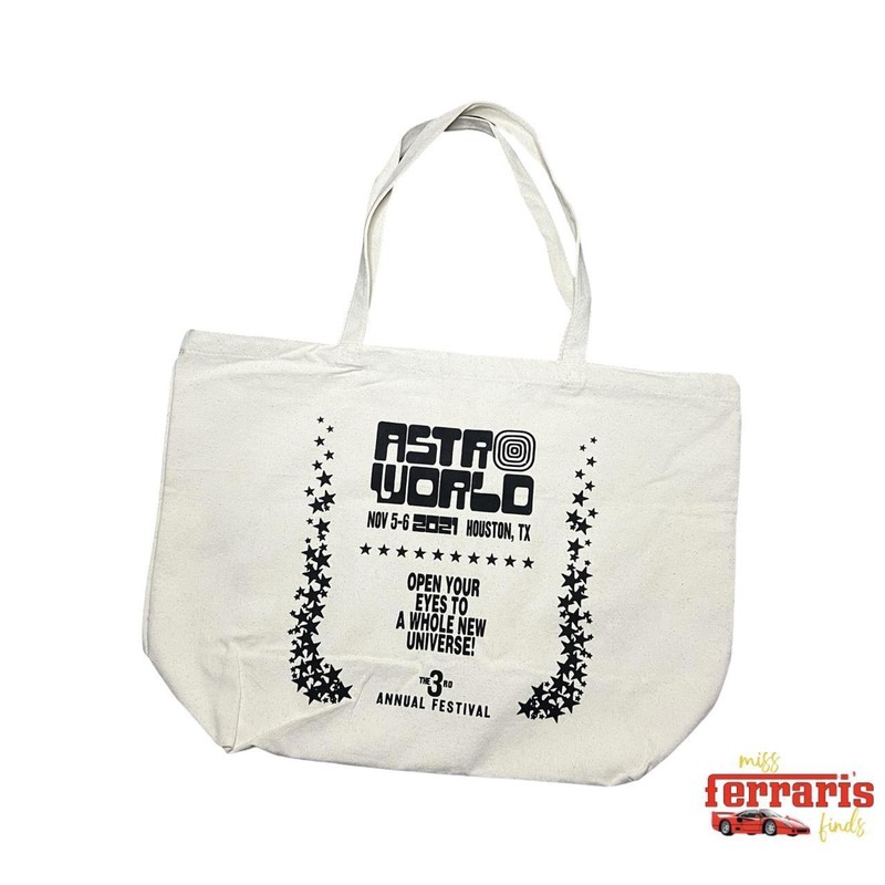Travis Scott Astroworld Festival 2021 Tote Bag Houston TX