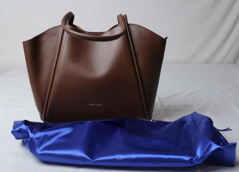 Verano Hill Women’s Genuine Leather Aurora Shoulder Bag CL8 Brown One Size