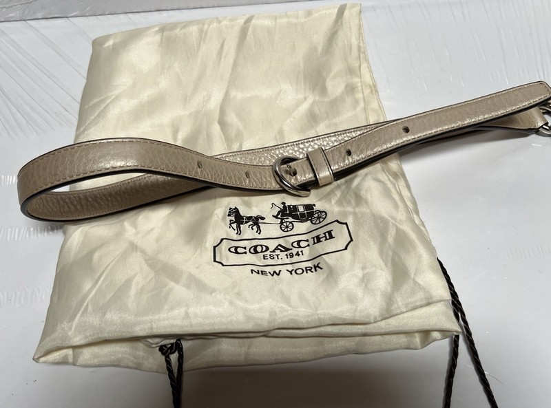 Coach KRISTEN F22306 Leather TAUPE Convertible Shoulder Crossbody Bag/Dust Bag gallery
