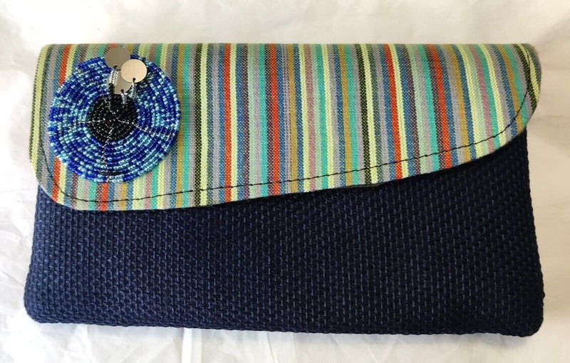Handbag Ankara Handmade in Uganda African Print Wallet Clutch Cultural Ethnic A1