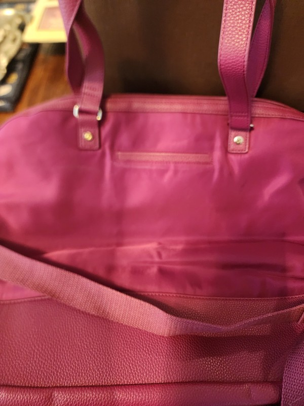 Jewell by Thirty One Fashion Editor Tote Bag Plum/Wine Colored gallery