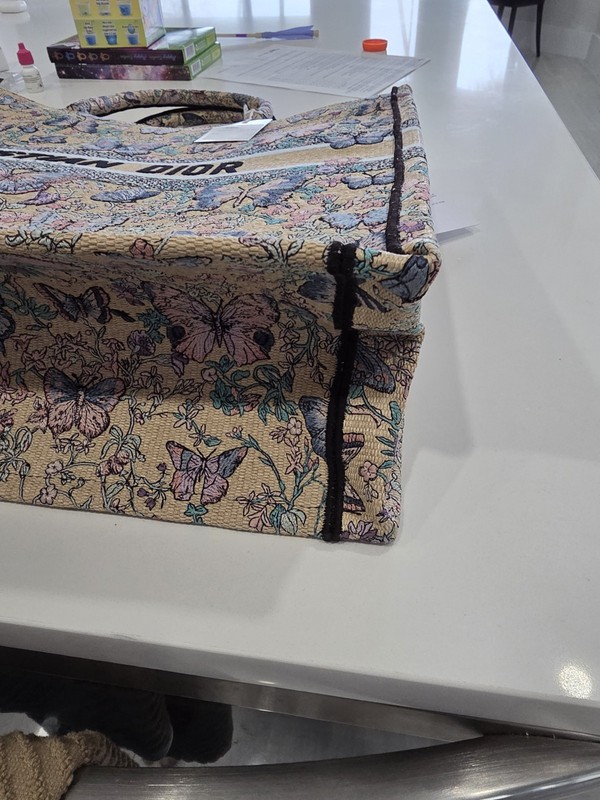 NWT Dior Large Book Tote Blue Papillon Embroidery Butterfly Limited Edition gallery