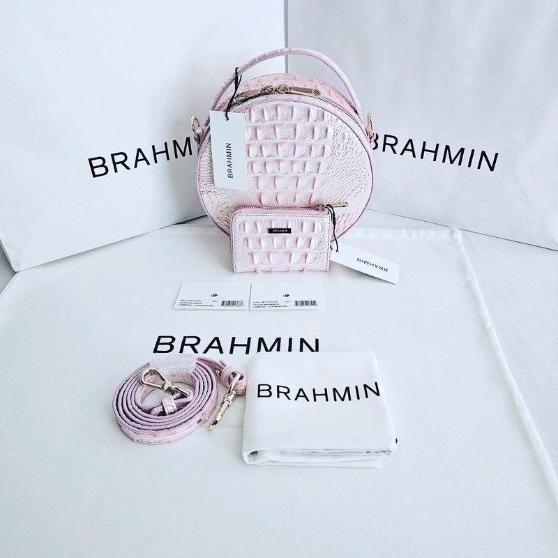 NEW BRAHMIN ROSE WATER LANE W/ANITA WALLET