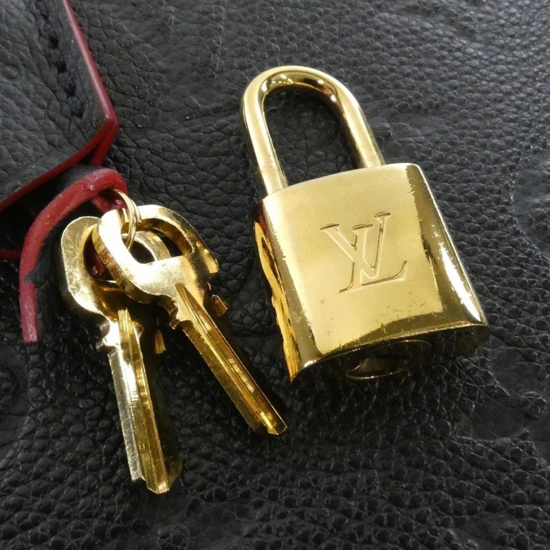 LOUIS VUITTON Monogram Empreinte Montaigne BB M42747 Bag MARINE ROUGE gallery