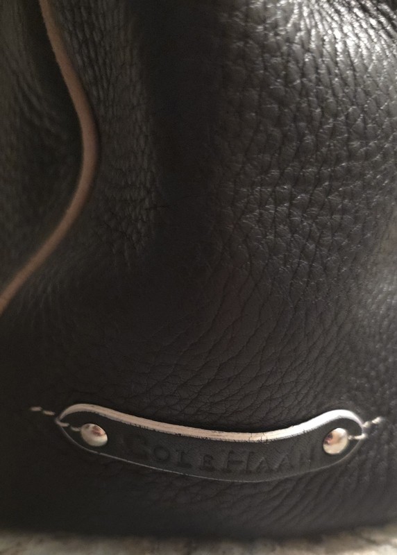 Cole Haan Village Shopper Satchel Pebble Leather 2 handle, B06337 Black Stone gallery