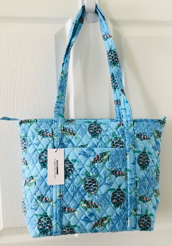 Vera Bradley ~ “Sea Turtles and Coral” ~ Small Vera Tote Bag ~ NWT