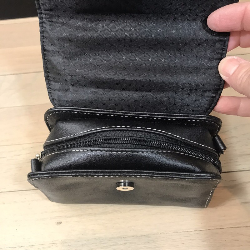 Small Targus Handbag Purse Removeable Adjustable Strap Womens Black 6x5" gallery