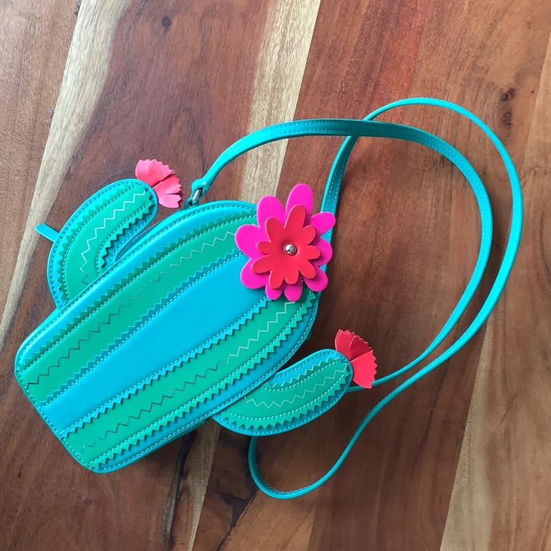 Kate Spade New Horizons Lizard Cactus leather crossbody bag