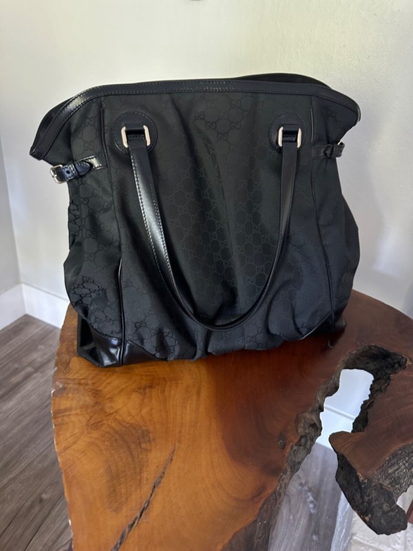 Gucci Full Moon GG Monogram Balck Large Tote 257290 (16W/14H/9D) gallery