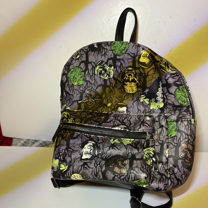 Universal Monsters Bioworld Mini Backpack Dracula Bride Of Frankenstein Mummy