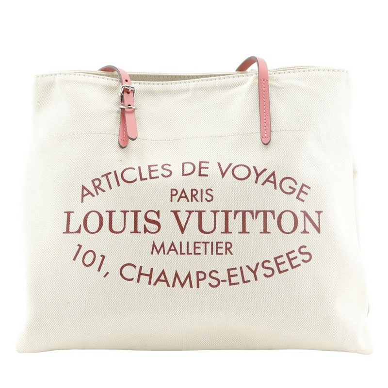 LOUIS VUITTON Hippo MM Tote Bag M94502 2014 Summer Collection Coraille Ivo…