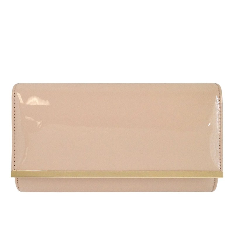 JNB Patent Leather Clutch for Women – Glossy Candy-Style Evening Bag with Det…