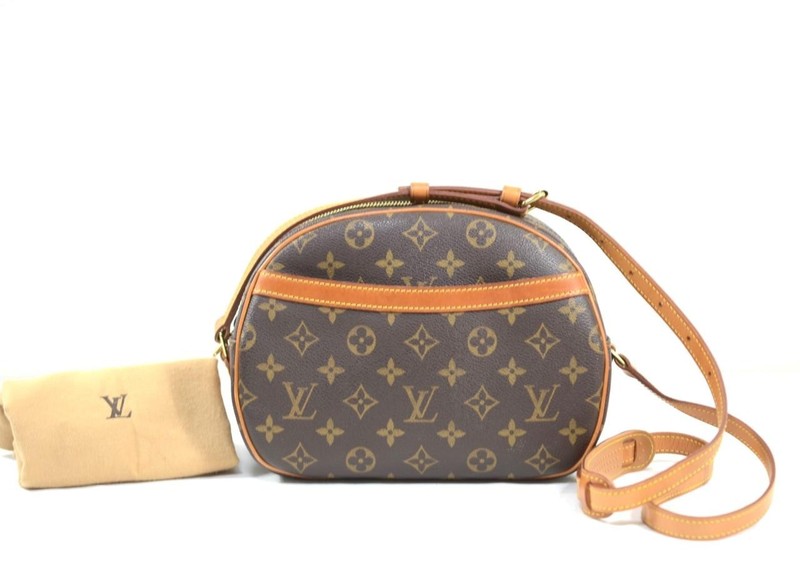 Authentic LOUIS VUITTON Monogram canvas Blois cross body`Pockets peeling sticky