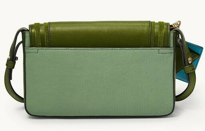 Fossil Millie Leather Crossbody with Pouches Moss Green SLG1429365 NWT $138 FS gallery