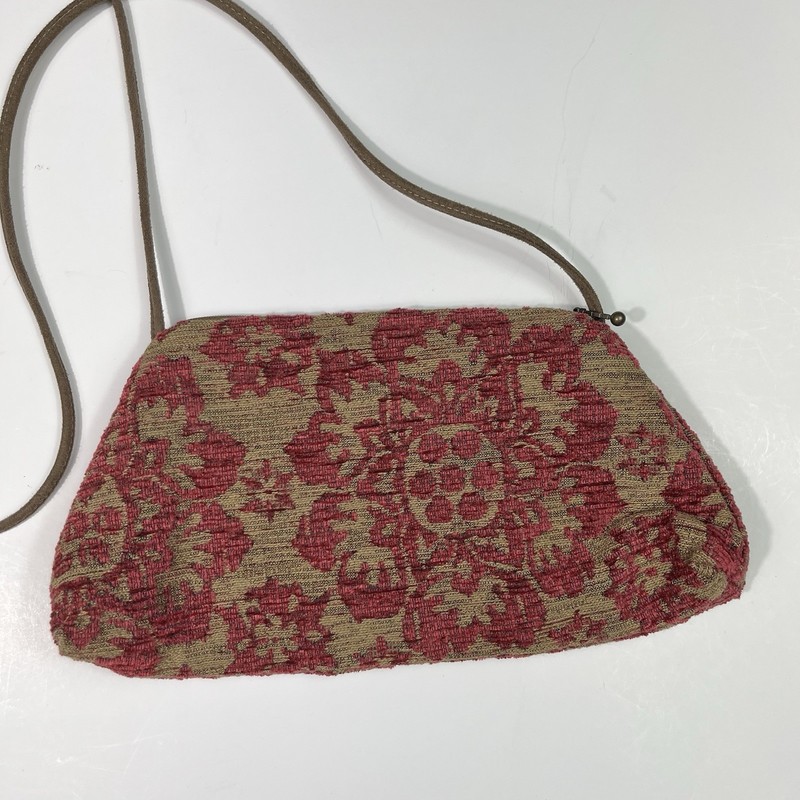 Maruca Handmade Colorado Pink Needlepoint Floral Embroidered Full Zip Crossbody gallery