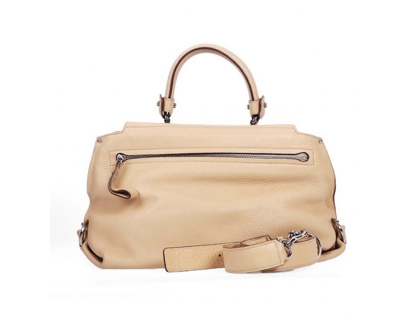 Salvatore Ferragamo Sofia Satchel Leather Beige Bag gallery