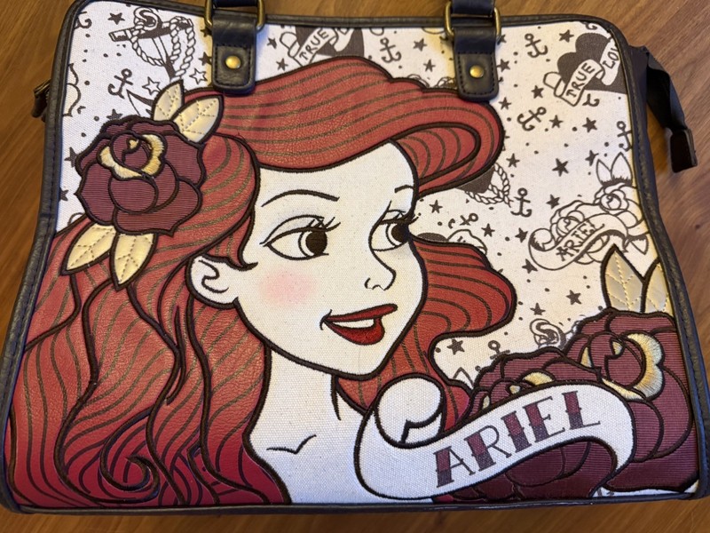 The Little Mermaid Loungefly Disney Purse Bag Ariel True Love Tattoo Tote