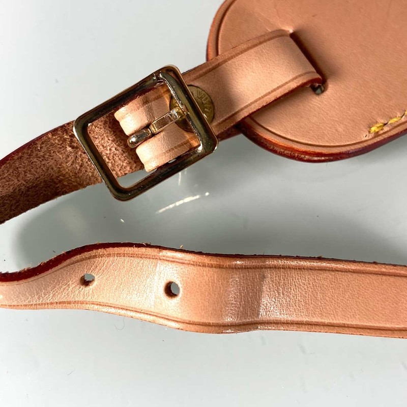 Authentic Louis Vuitton Vachetta Leather Luggage Name Tag & Poignet Strapr lv001 gallery