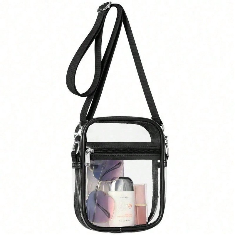 Clear Purse Transparent Messenger Bag Women Clear CrossBody Bag Phone Messenger