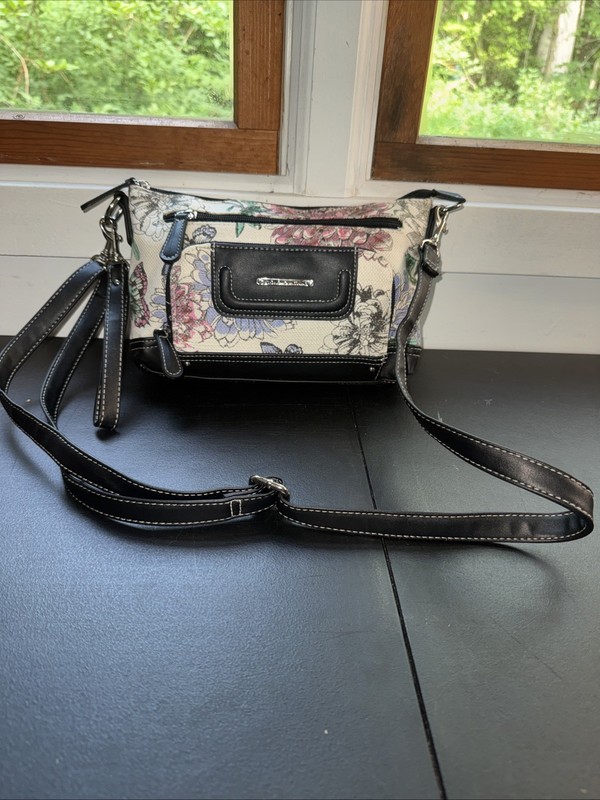Stone Mountain USA Floral & Butterfly Adjustable/Shoulder/Crossbody Purse