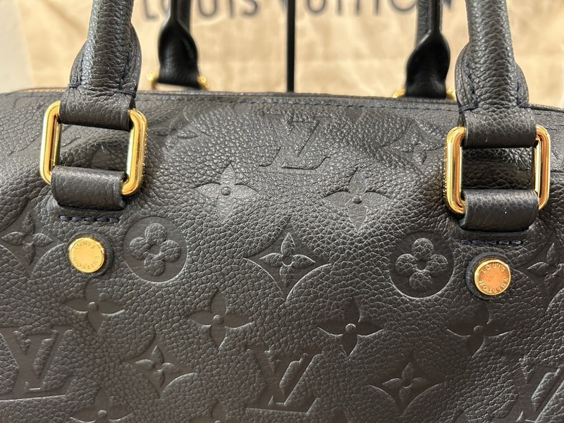 LOUIS VUITTON Speedy Bandoulière 25 Empreinte Noir M40762 France gallery