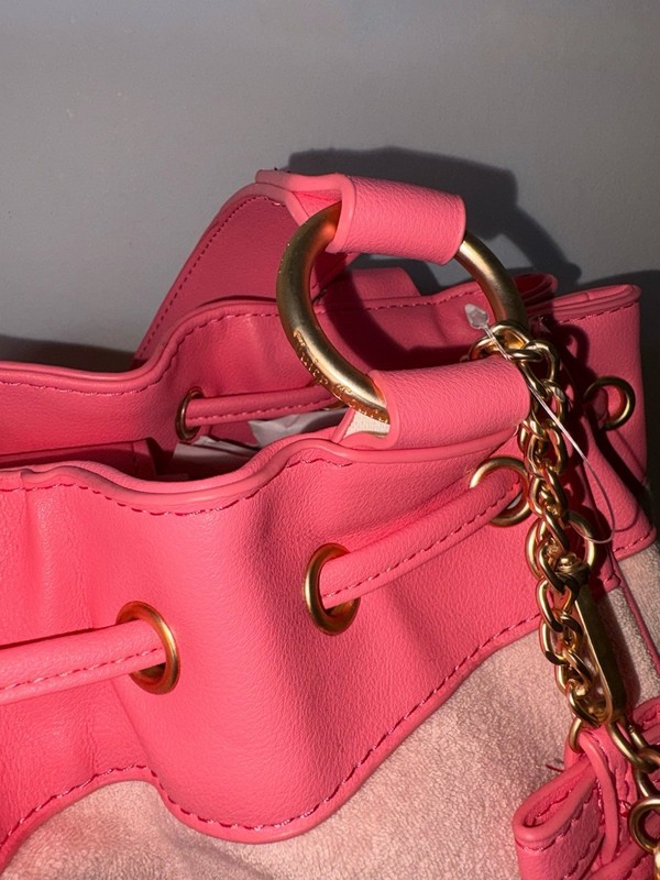 Juicy Couture Pink Velour Lovers Club Tote Bag With Bow gallery