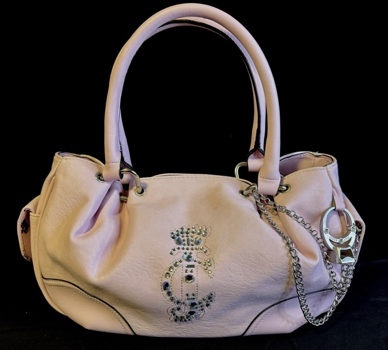 Juicy Couture juicy crown satchel pink. Please Read Description